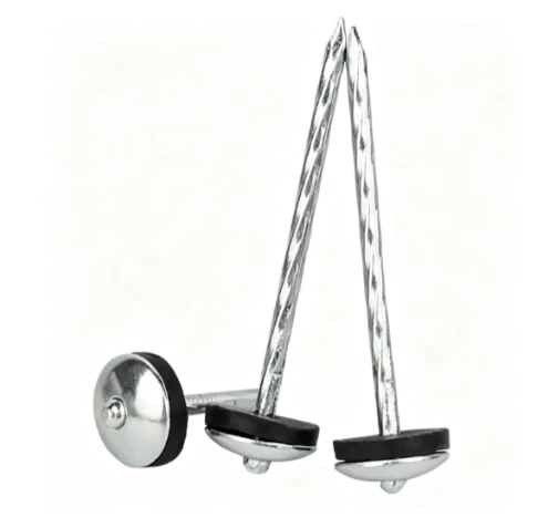 Galvanized Umbrella Head Roofing Nails With Rubber Washer, Twisted Shank Corrugated Roof Nails best